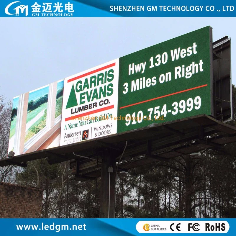 Outdoor P6 3D LED Screen Billboard Advertising Outdoor Full Color LED Video Wall Display Front Open Big Outdoor LED Display Billboard