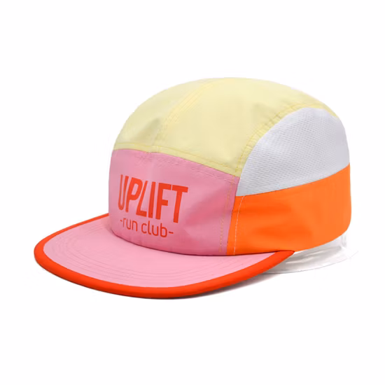 Chapéu Snapback promocional de algodão estampado vermelho coroa